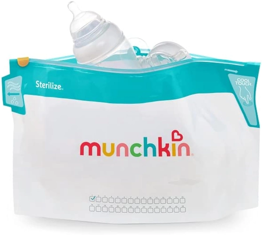Munchkin Baby Bottles Steriliser Bags Travel Holiday Convenient Bag (1x Bag)