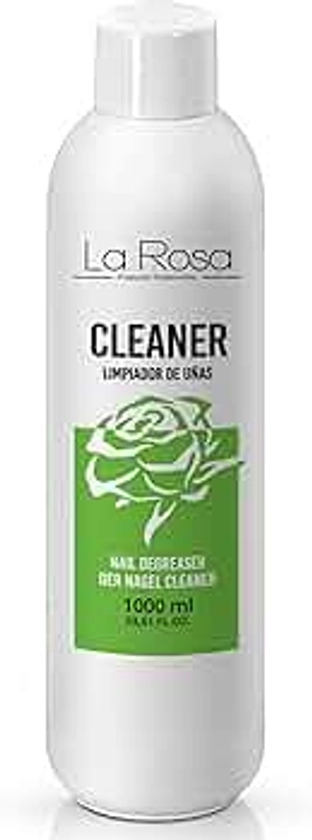 LaRosa CLEANER Unghie Sgrassatore 1000ml cleanser sgrassante unghie di Alta Qualità, Rimuove lo strato di dispersione (appiccicoso) dalle Unghie Gel, Smalto Semipermanente, Acrygel, Colori Acrilici