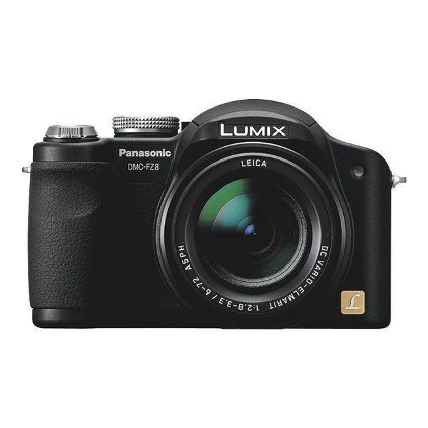 Cámara compacta Lumix DMC-FZ8 - Negro + Panasonic Panasonic DC Vario-Elmarit ASPH 12x Optical Zoom Lens 6-72mm f/2.8-3.3 f/2.8-3.3