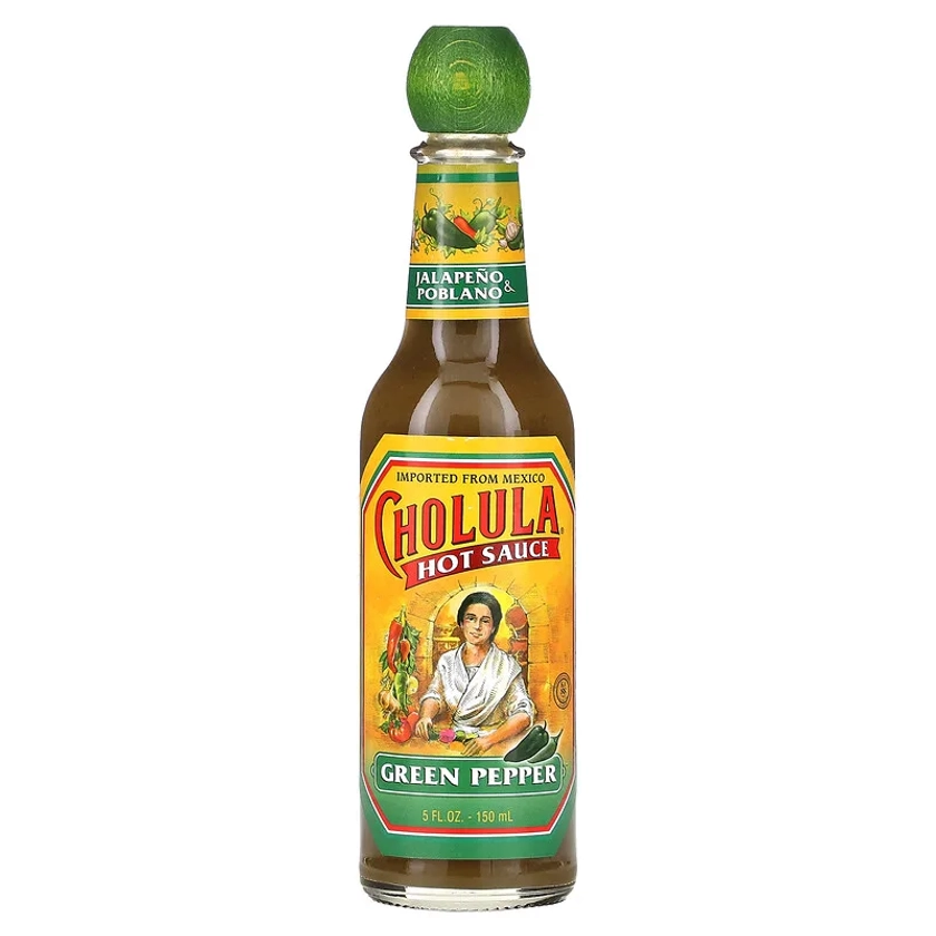 Hot Sauce, Green Pepper, Jalapeno & Poblano, 5 fl oz (150 ml) 