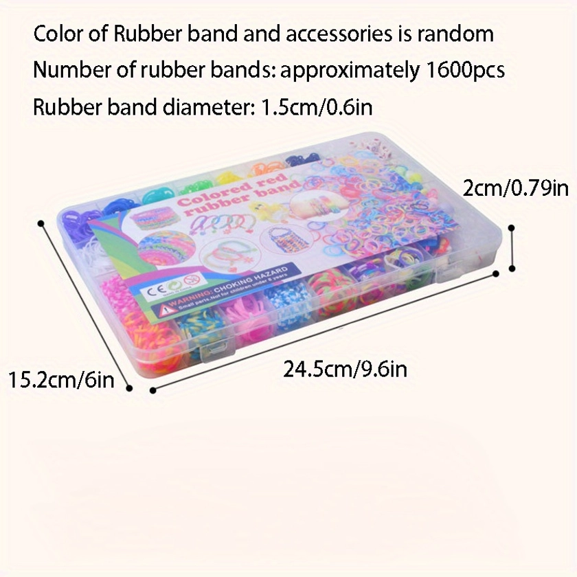 36grids Colorful Rubber Bands For Bracelet, Premium Rubber Bands For Bracelet Making Kit