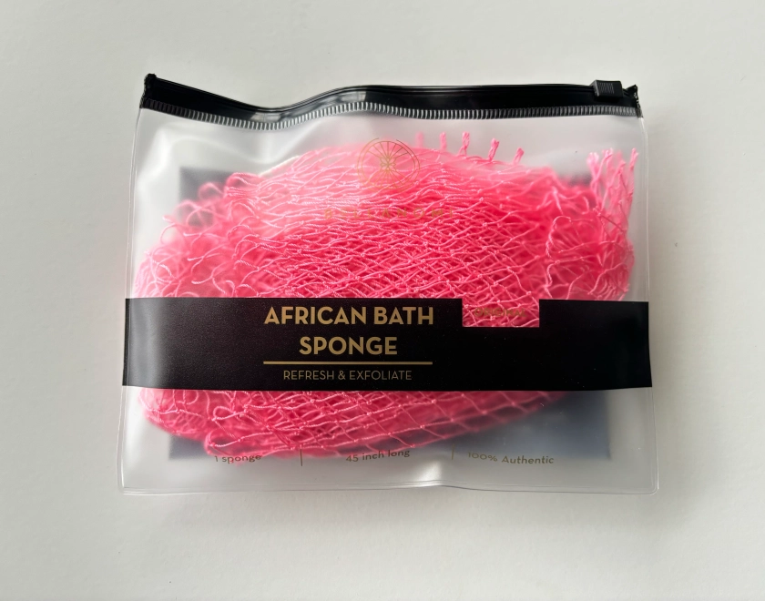 African Exfoliating Net Sponge (FOR SENSITIVE SKIN) 45" Long