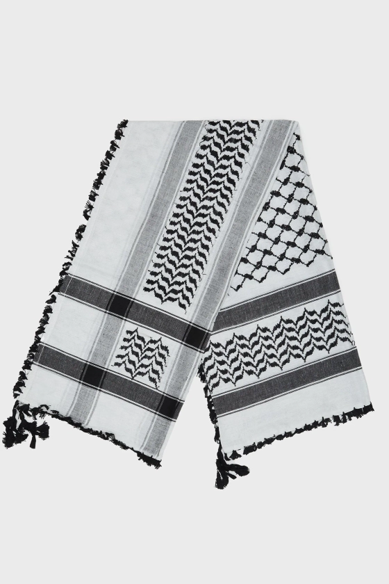 Black & White Keffiyeh Scarf