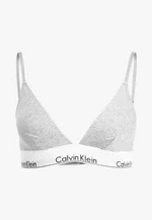 Calvin Klein Underwear UNLINED EXCLUSIVE - Soutien-gorge triangle - grey heather/gris - ZALANDO.FR