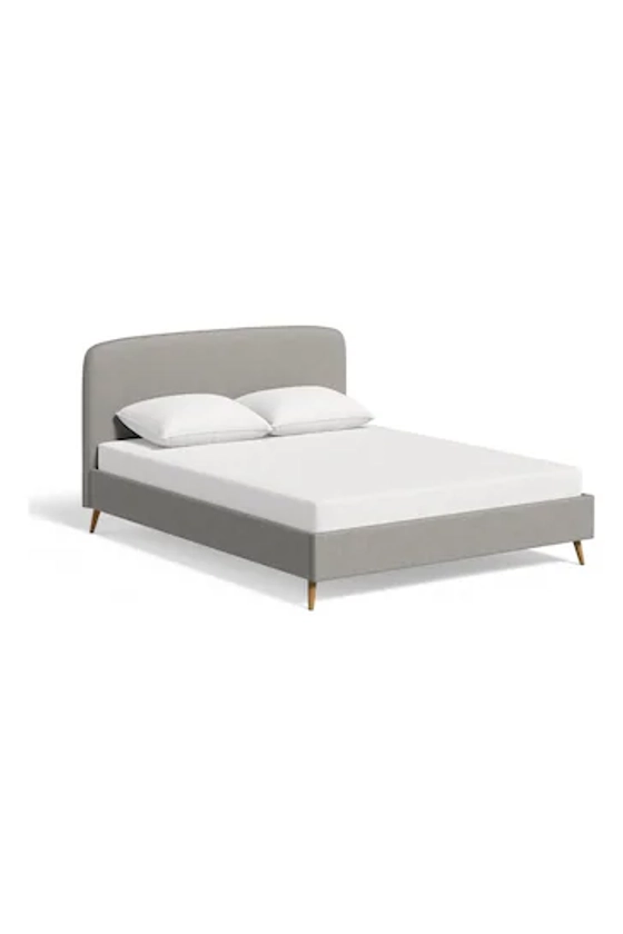 Buy Tweedy Plain Grey Matson Upholstered Bed Bed Frame from the Next UK online shop