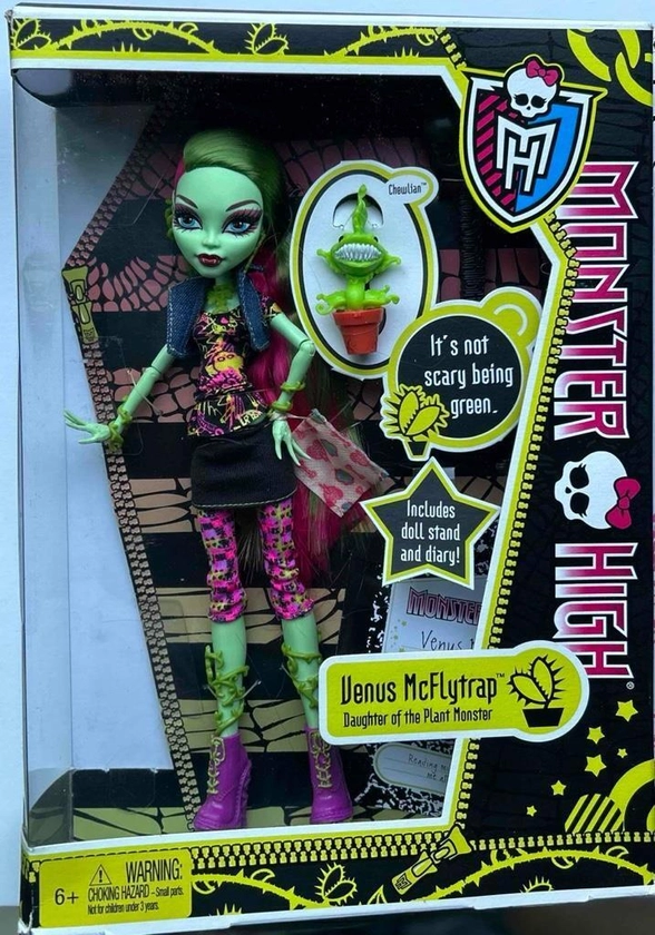 Monster High~Venus McFlytrap Doll~Daughter of the Plant Monster~First Wave~NIB