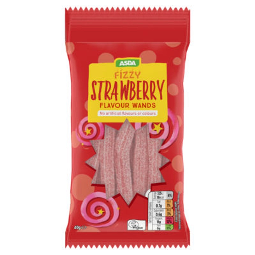 ASDA Fizzy Strawberry Flavour Wands
