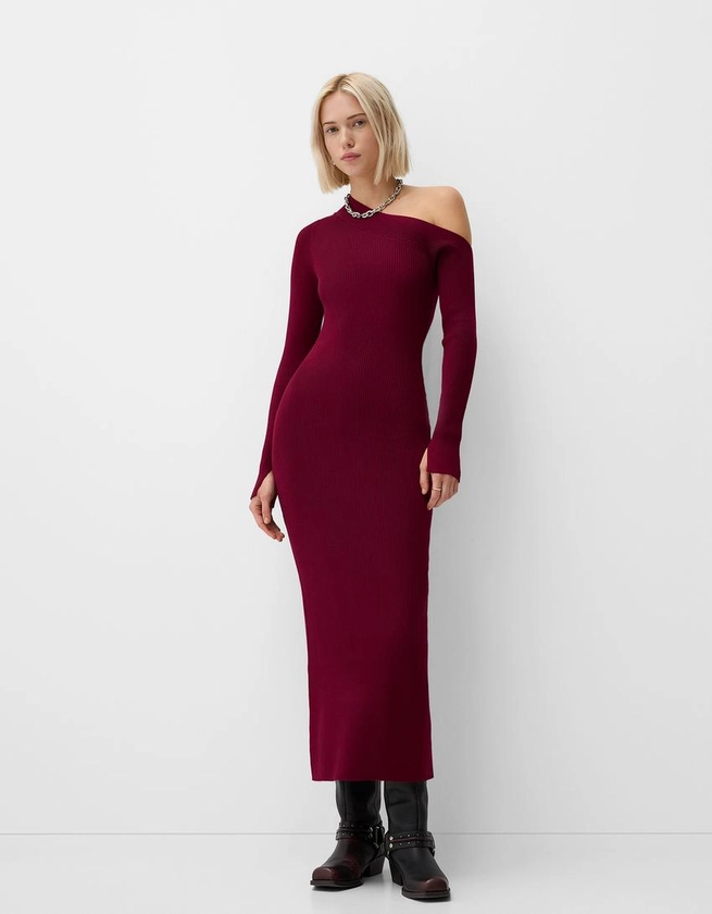 Robe midi asymétrique - Robes - Femme