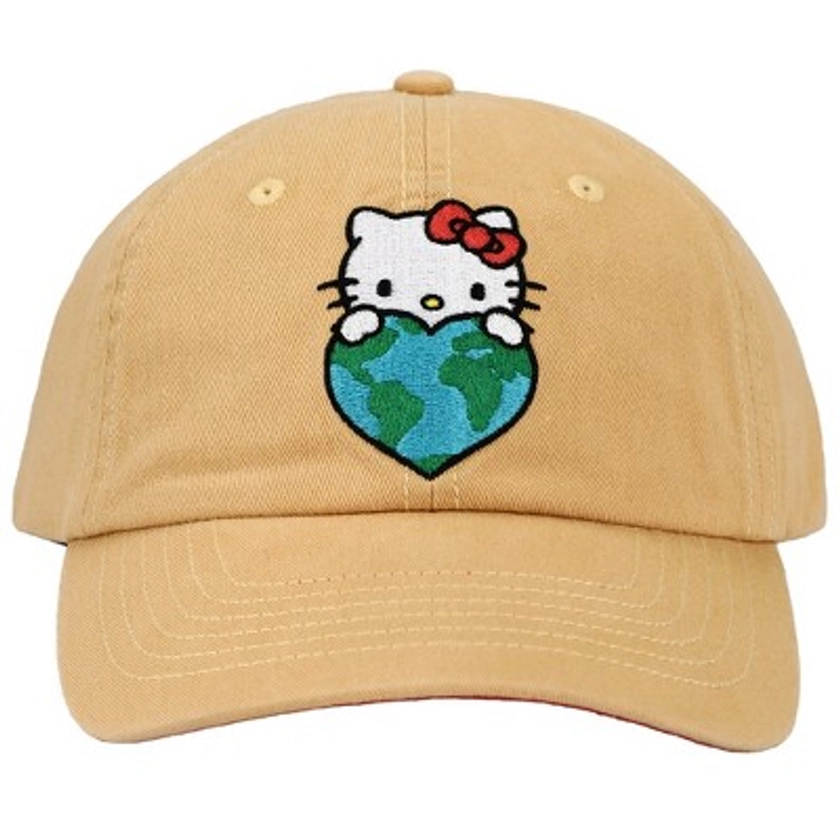 Hello Kitty Embroidered Canvas Cotton Twill Dad Hat