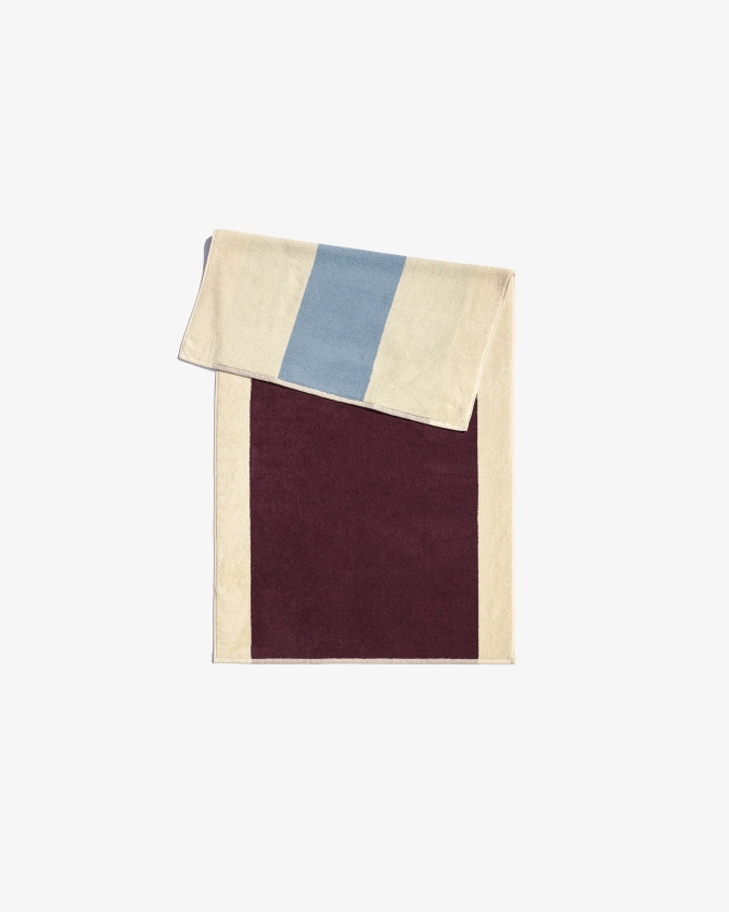 Towel Sky Blue Bordeaux