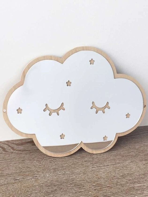 1 pièce Sticker mural miroir design nuage | Mode en ligne | SHEIN FRANCE