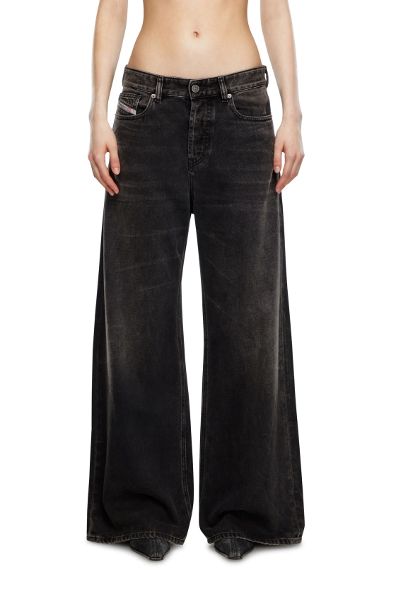 Women's Straight Jeans | Black/Dark grey | Diesel 1996 D-Sire