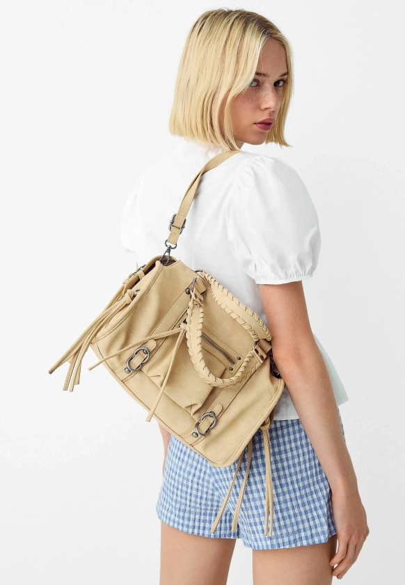 Bershka Handtasche - sand - Zalando.de