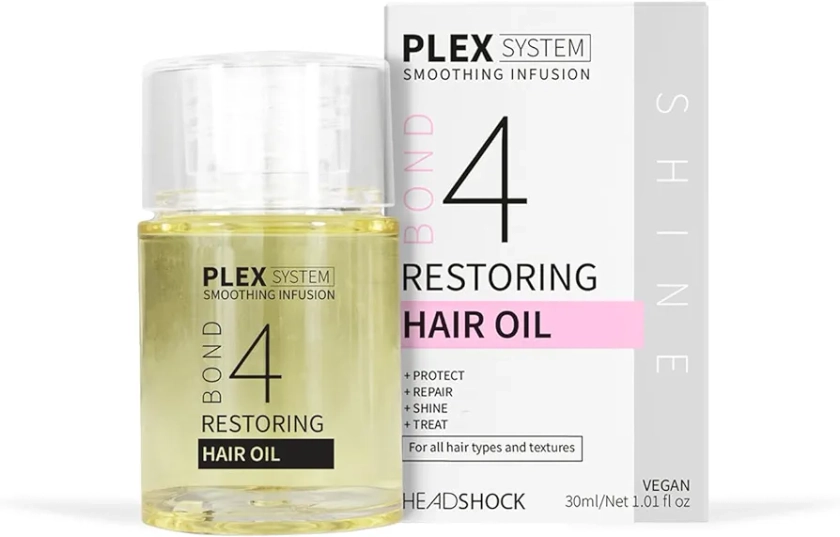 Headshock Plex System Smoothing Infusion | No4 Restoring Hair Oil | 30ml