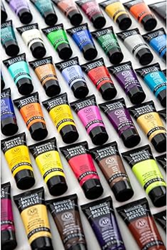 Liquitex BASICS Acrylic Paint Set, 48 x 22ml (0.74-oz) Tube Set