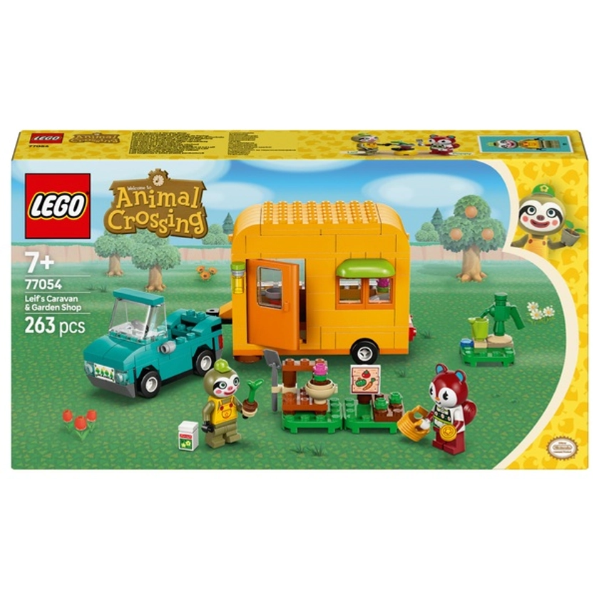 LEGO Animal Crossing 77054 Leif’s Caravan & Garden Shop Set | Smyths Toys UK