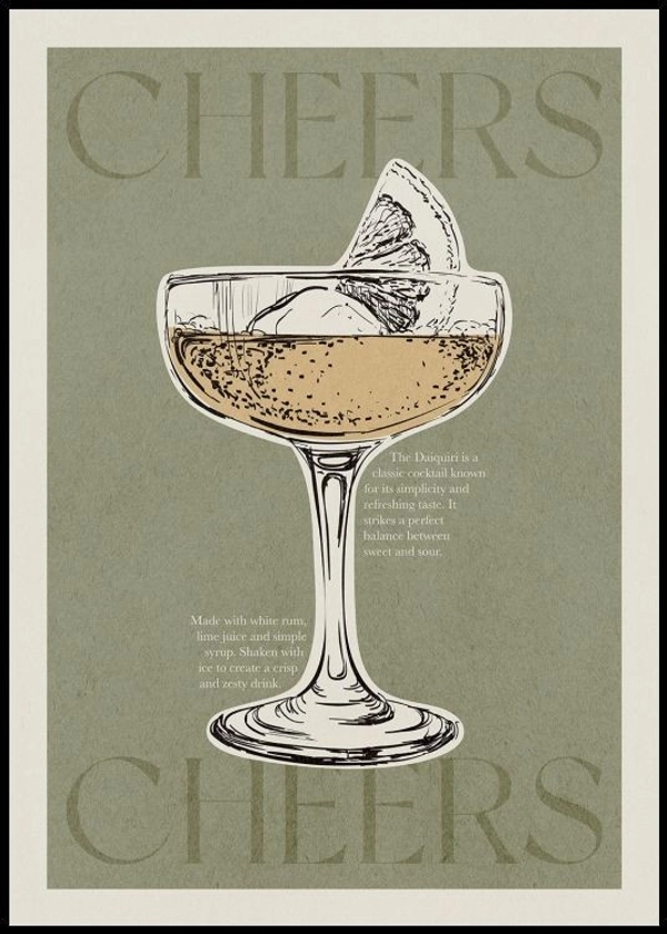Cheers Daiquiri Poster