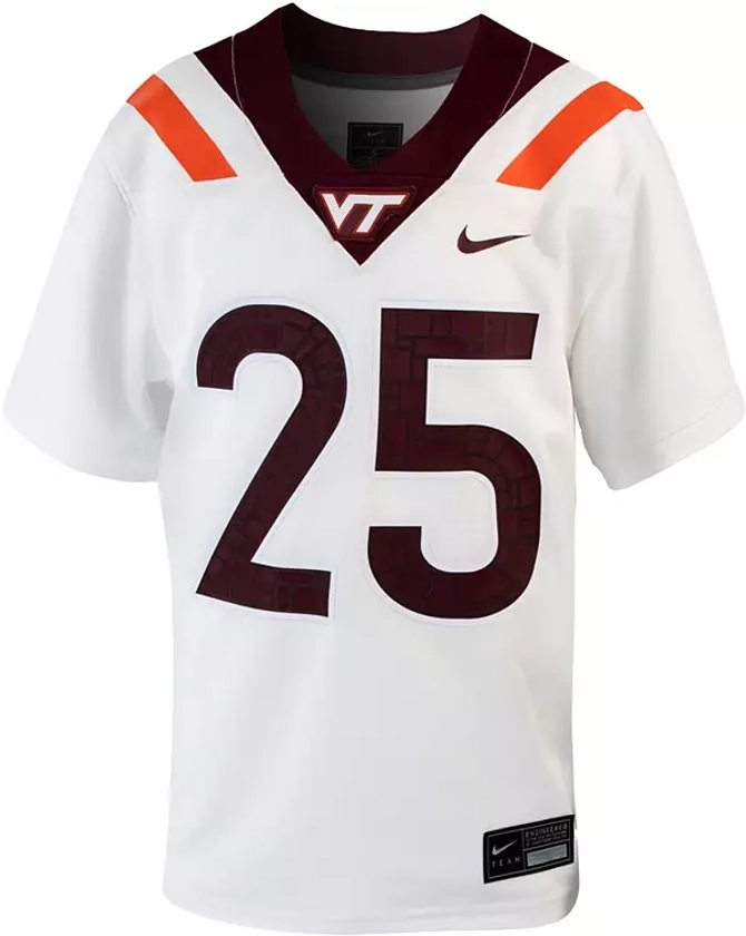 Nike Youth Virginia Tech Hokies #25 White Replica Football Jersey | Dick's Sporting Goods