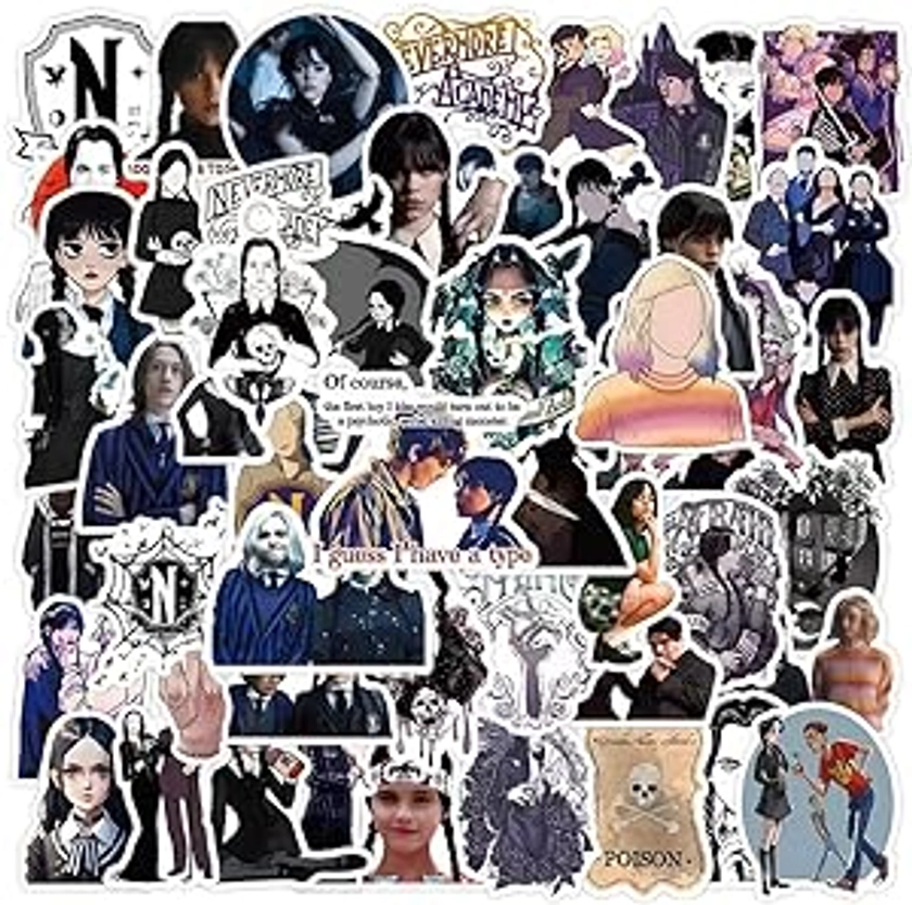 New Addams TV Show Stickers Party Supplies Waterproof Graffiti Vinyl Sticker Decals Toy Kid Gifts（yixingdonghua50）
