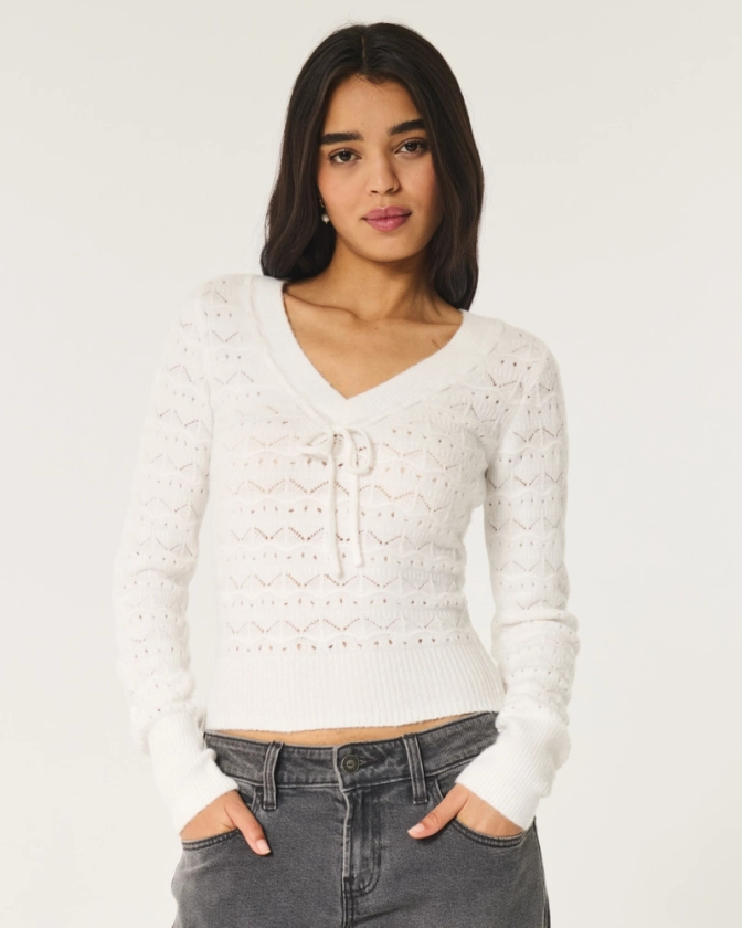 Hollister Comfy Cloud Boxy Notch-Neck Sweater