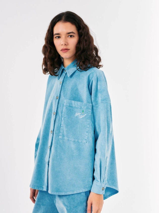 Light Blue Corduroy Overshirt | Bobo Choses