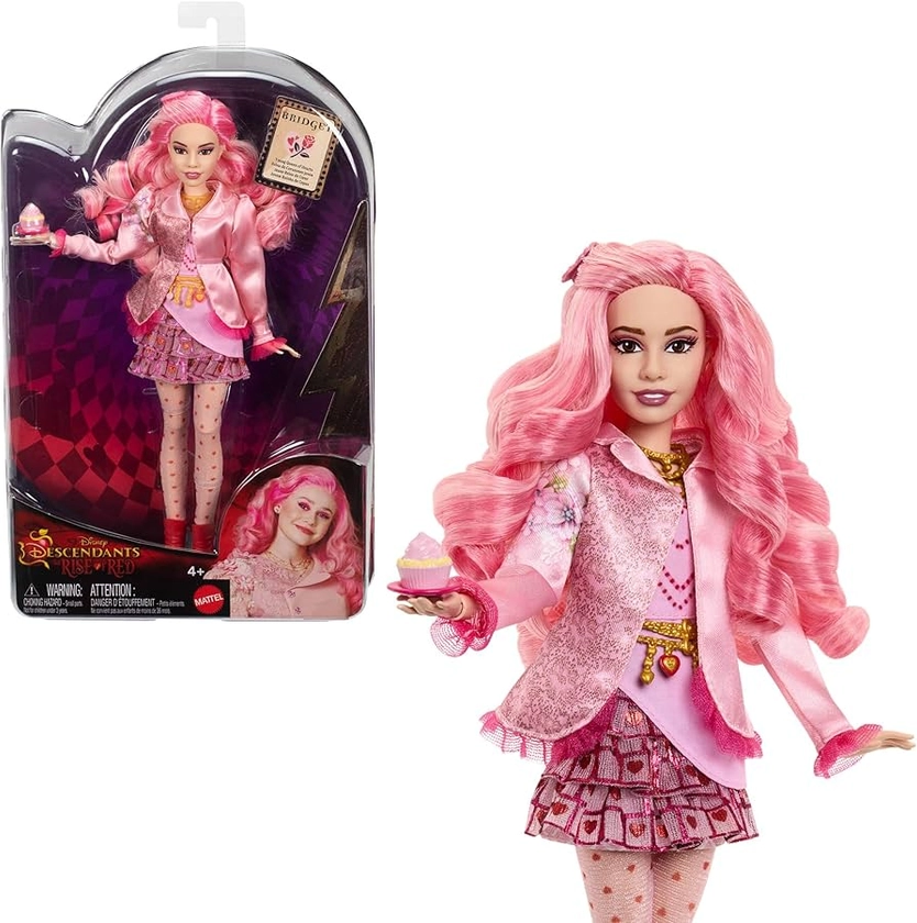 Mattel Disney Descendants: The Rise of Red Fashion Doll & Accessory - Bridget, Young Queen of Hearts with Movie-Inspired Clothes & Cupcake, HWT91 : Amazon.co.uk: Toys & Games