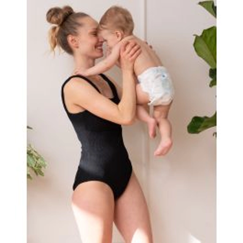 Textured Post-Maternity Compression Swimsuit