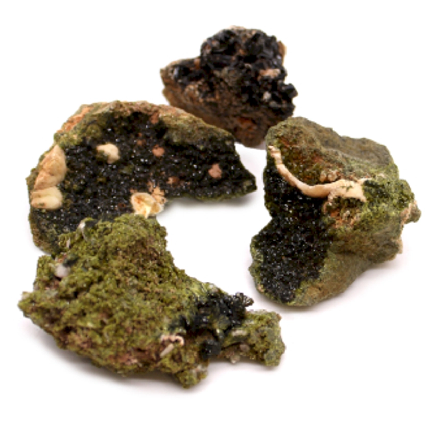 Wholesale Mineral Specimens - Epidote (approx 10 pieces) - AWGifts Europe - Giftware and Aromatherapy Supplier