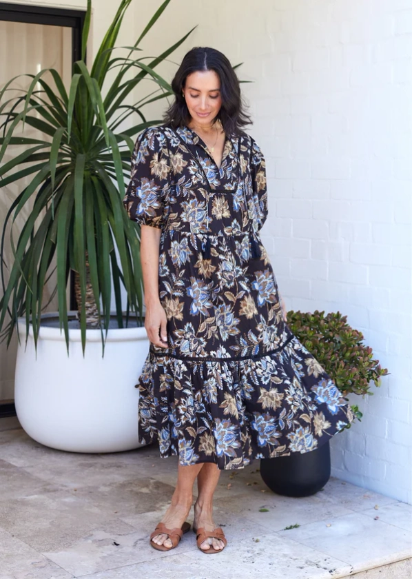 SASKIA DRESS - ZINGARA PRINT