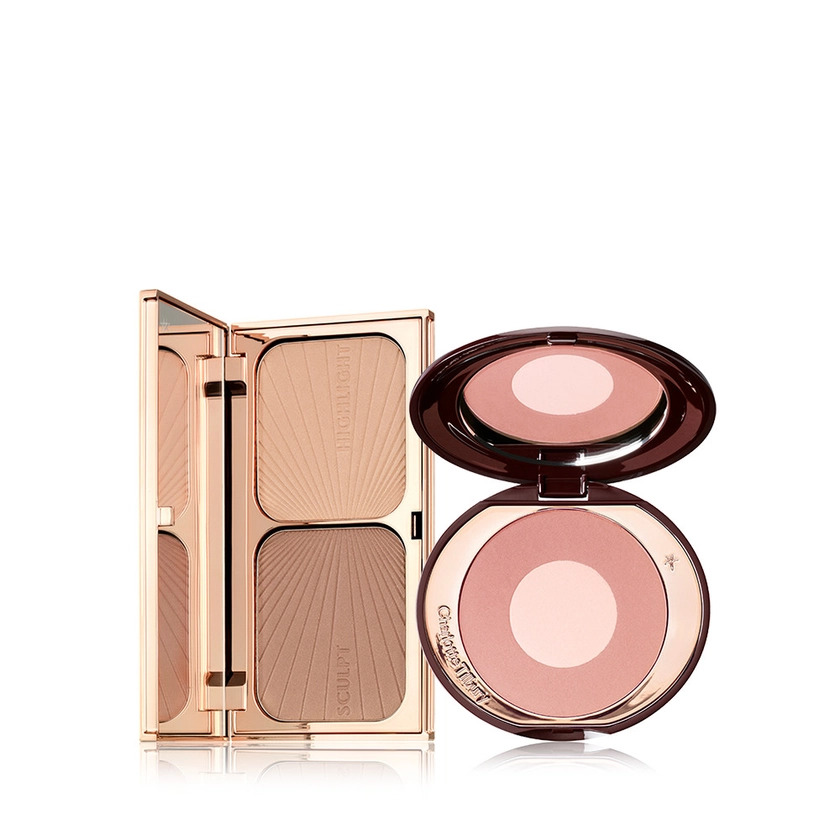 Bronzed, Blushing Beauty Kit – Powder Blush & Contour Palette – Cheek Kit | Charlotte Tilbury