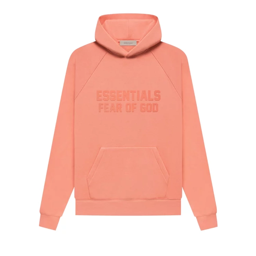 Buy Fear of God Essentials Hoodie 'Coral' - 192SU222052F | GOAT