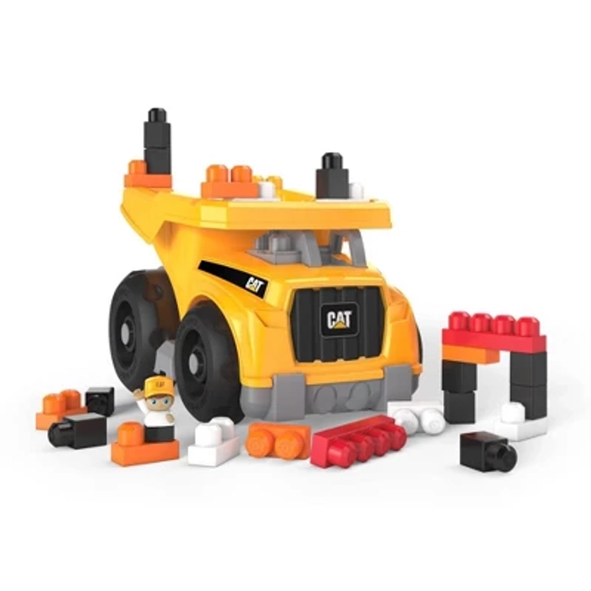 MEGA BLOKS CAT Large Dump Truck Building Toy - 25pcs