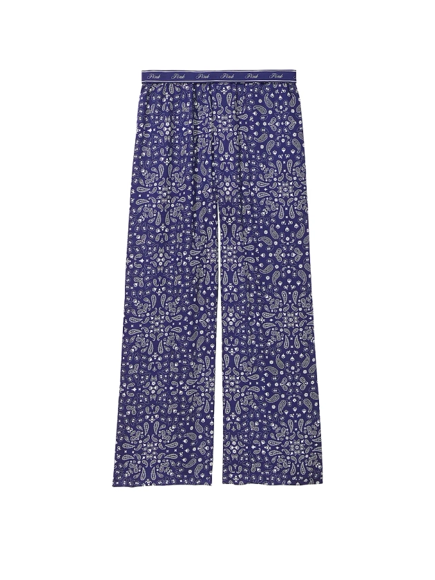 Buy TENCEL™ Wide-Leg Pajama Pants - Order Pajama Bottoms online 5000009791 - PINK US
