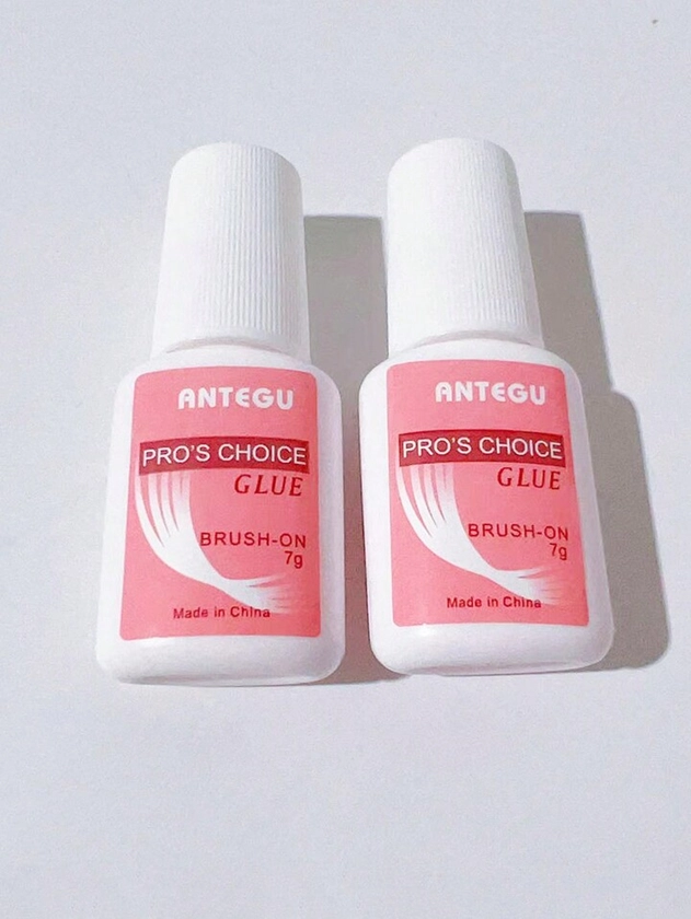 2 Bottles/pack 7g Nail Glue With Brush Head