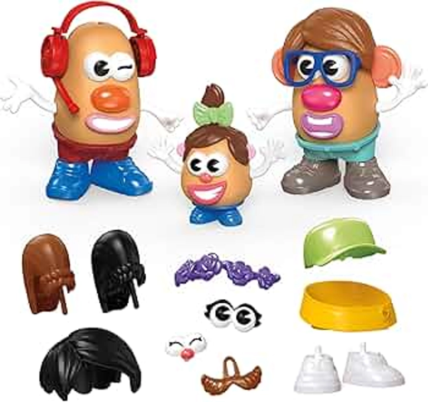 Potato Head Create Your Potato Head Family Set with 44 Parts and Pieces, Creative Toddler and Preschool Toys for 2 Year Old Girls and Boys and Up (Amazon Exclusive)