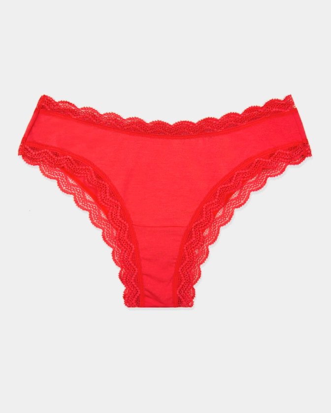 Brazilian Knicker - Red | TENCEL™ Underwear