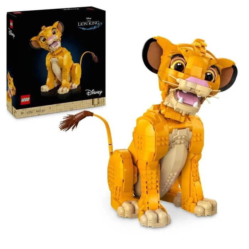 LEGO® Disney Classic 43247 Simba, le jeune Roi lion, figurine d’animal collector