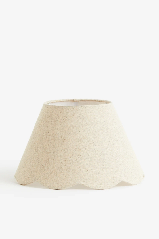 Small linen-blend lampshade - Beige - Home All | H&M GB