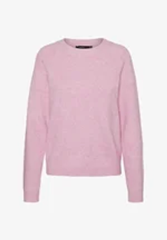 Vero Moda VMDOFFY O-NECK NOOS - Pullover - fuchsia pink/fuschia - ZALANDO.FR