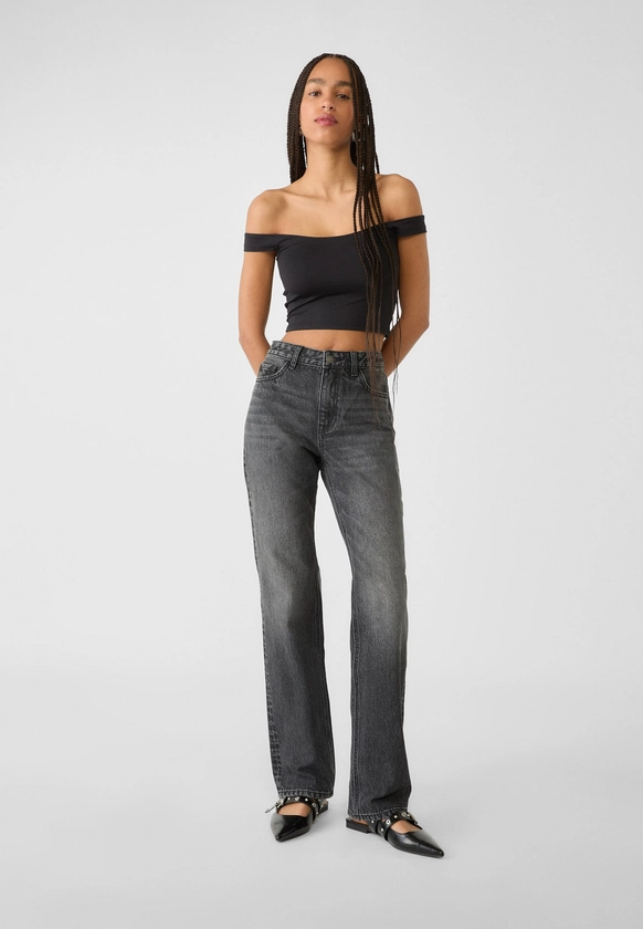 Straight-leg jeans - Women's fashion | Stradivarius United Kingdom