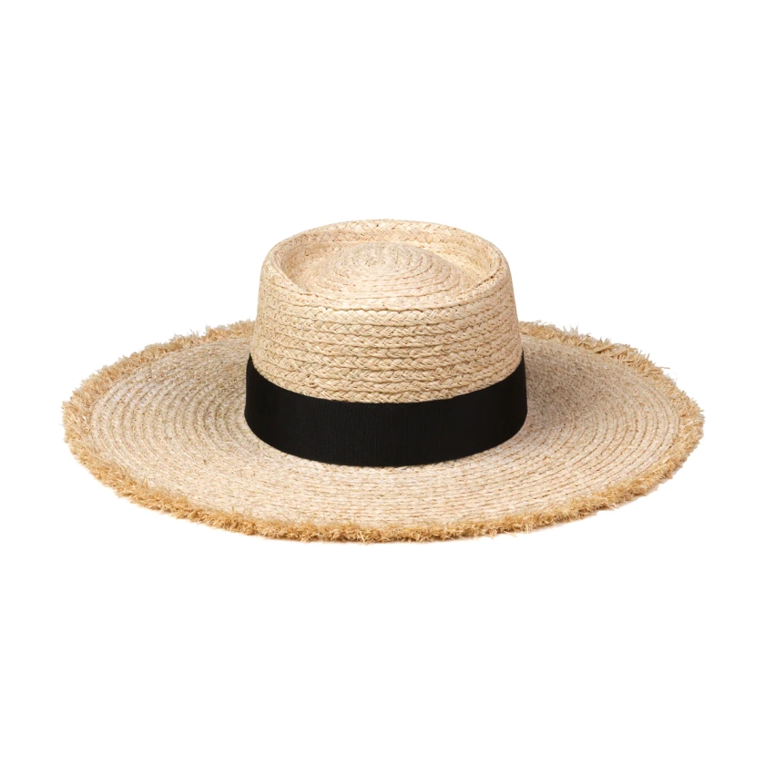 The Ventura - Straw Boater Hat in Natural | Lack of Color