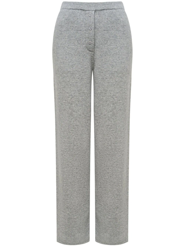 straight-leg cashmere trousers