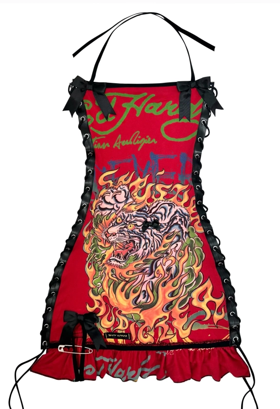 RED TIGER REWORKED DRESS