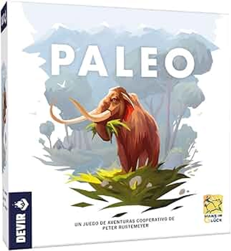 Devir - Paleo, Juego de Mesa, Juego de Mesa con Amigos, Juego de Mesa Cooperativo de Aventura (BGPALSP)