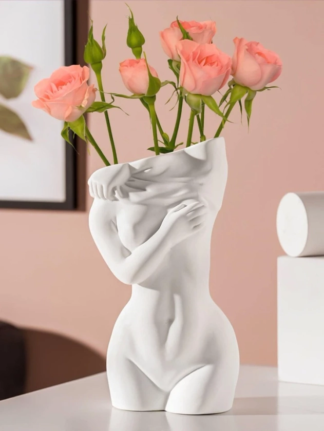 1 pièce Vase À Fleur Design Figure | Mode en ligne | SHEIN FRANCE