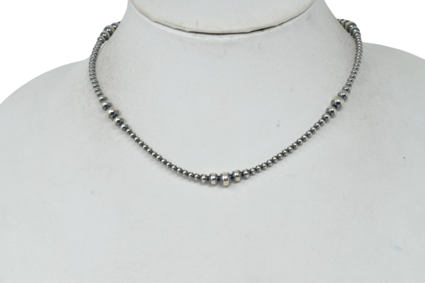 Graduated Navajo Pearl Necklace (3-6MM) 16"