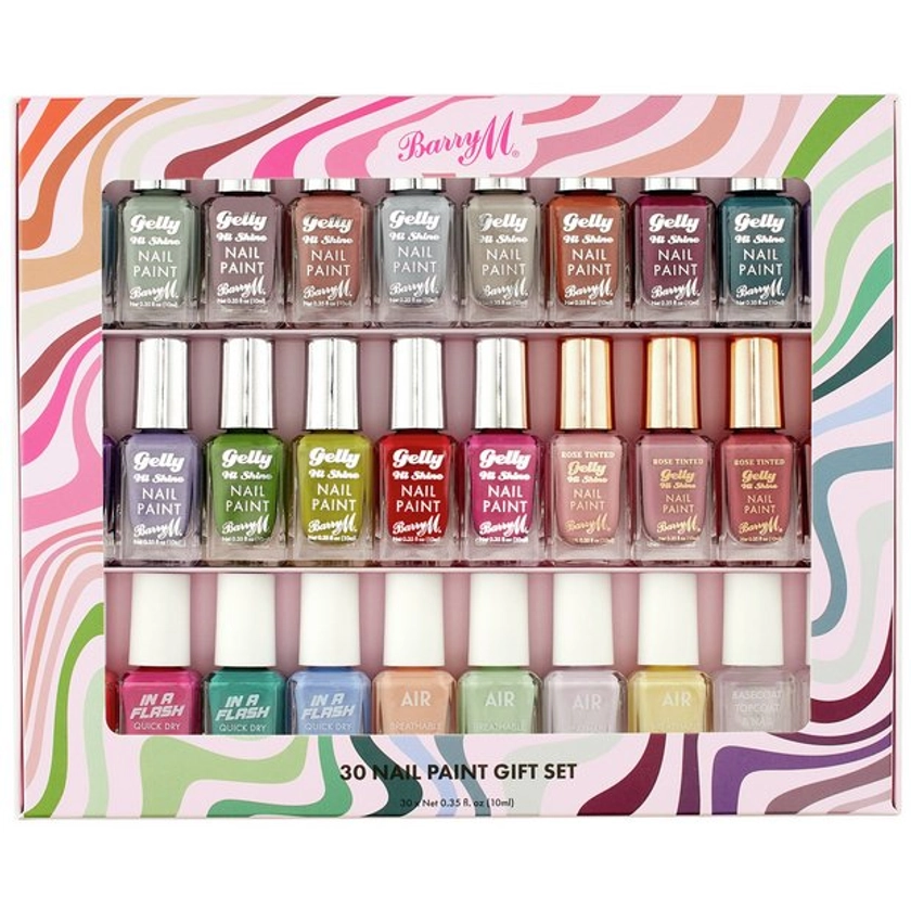 Buy Barry M Cosmetics 10ml Nail Paint Gift Set x30 | Nail sets | Argos