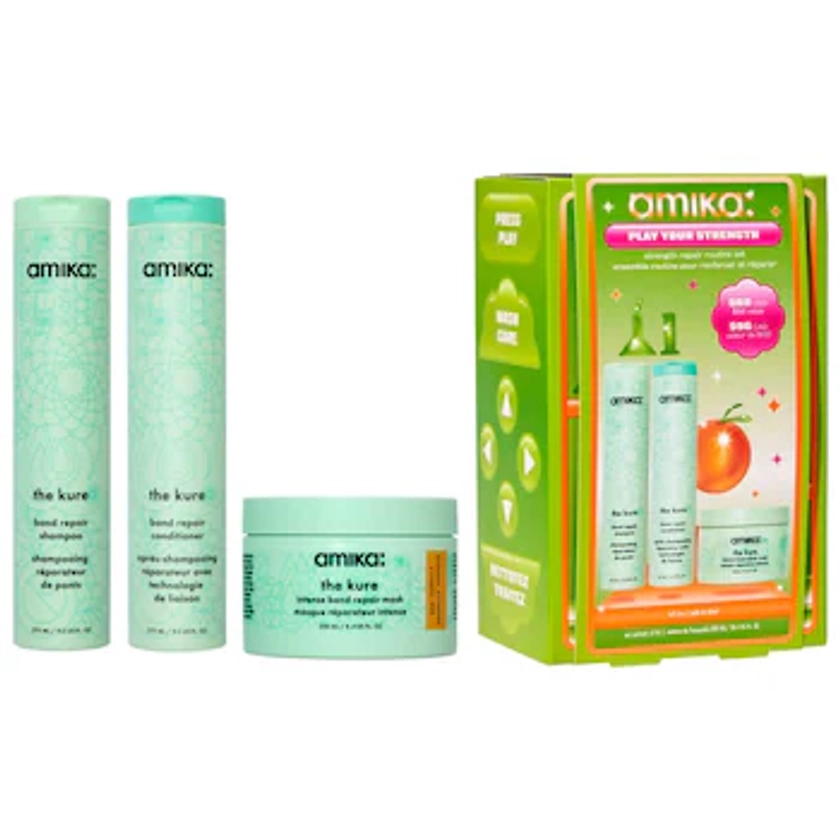 Play Your Strength Hair Repair Routine Set - amika | Sephora