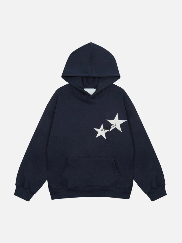 Majesda® - Star Print Hoodie