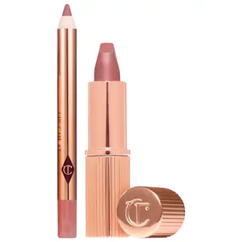 Charlotte Tilbury Pillow Talk Mini Lipstick & Lip Liner Set | Sephora